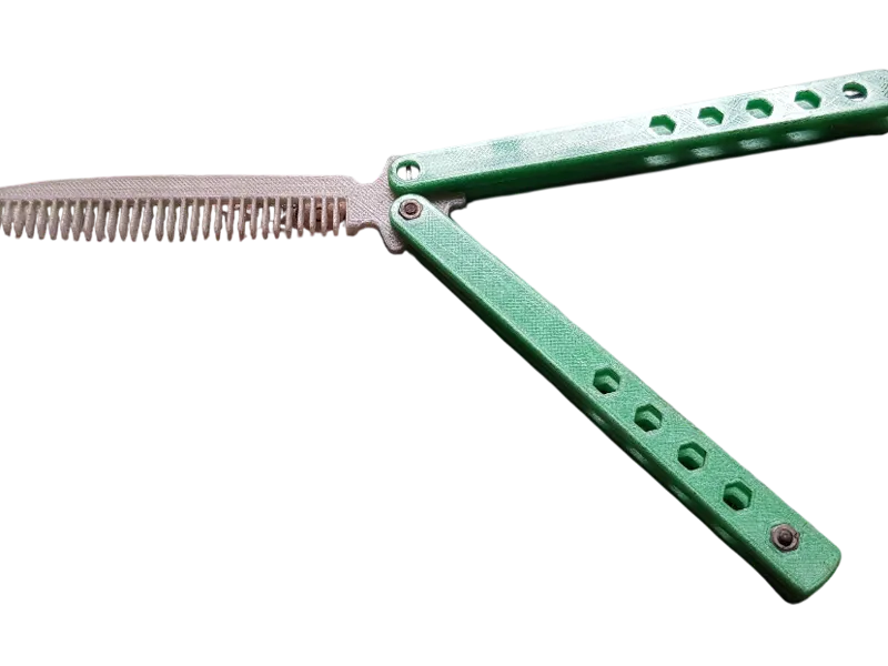 Butterfly Knife with Comb