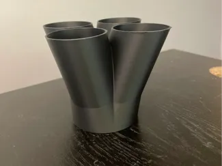 Quad 4 1.5" pipes to 2.5" collector