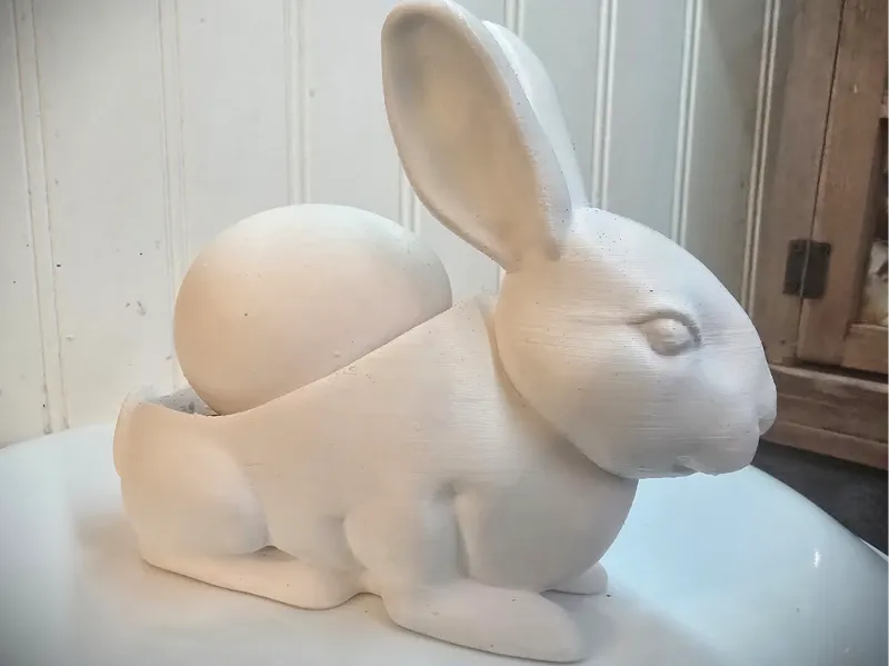 Bunny Easter Egg easel