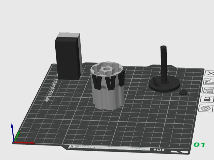 AAA battery Revolver holder