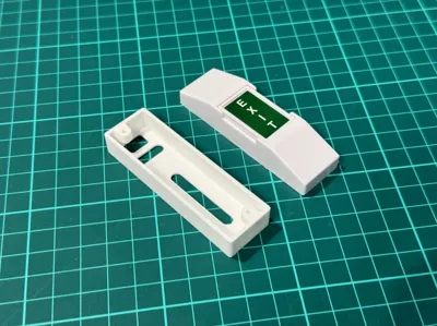 Exit button wall mount holder/junction box
