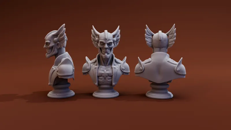 Stylized warrior.