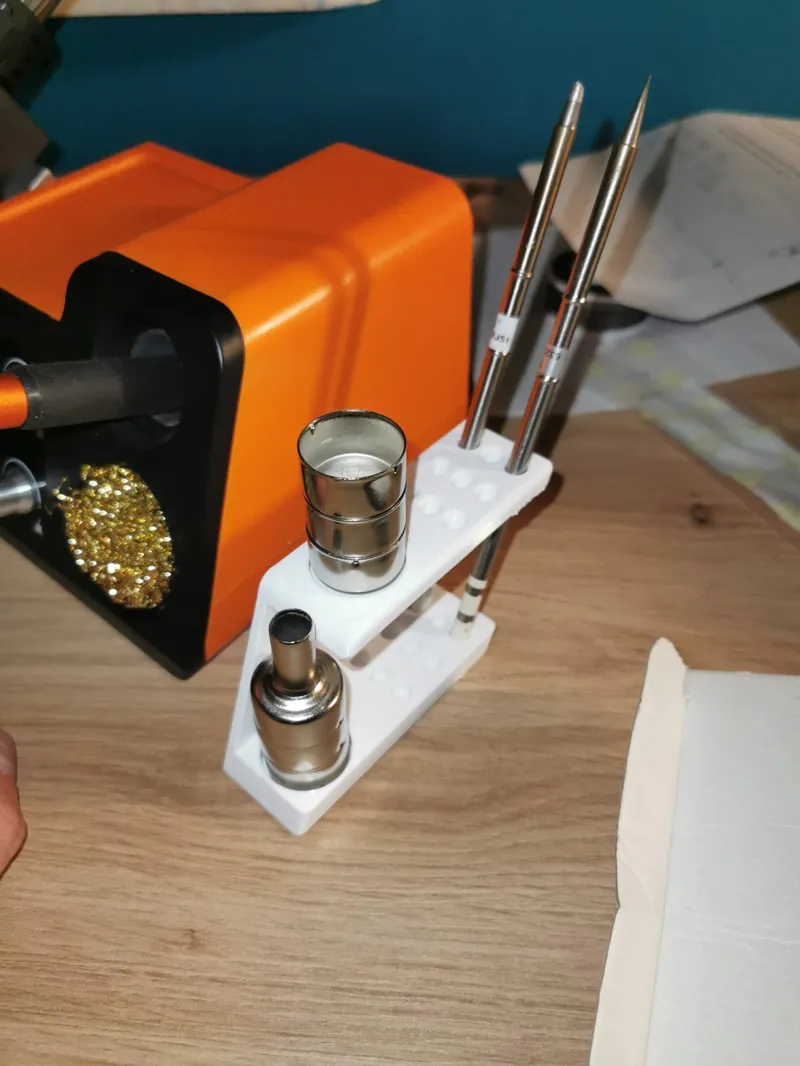 The holder for storing T12 tips and Hotair nozzles