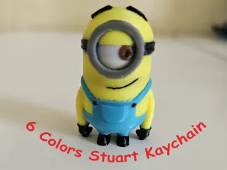 Minion Stuart 6 color Keychain