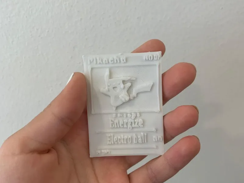 pickachu 3d pokemon card