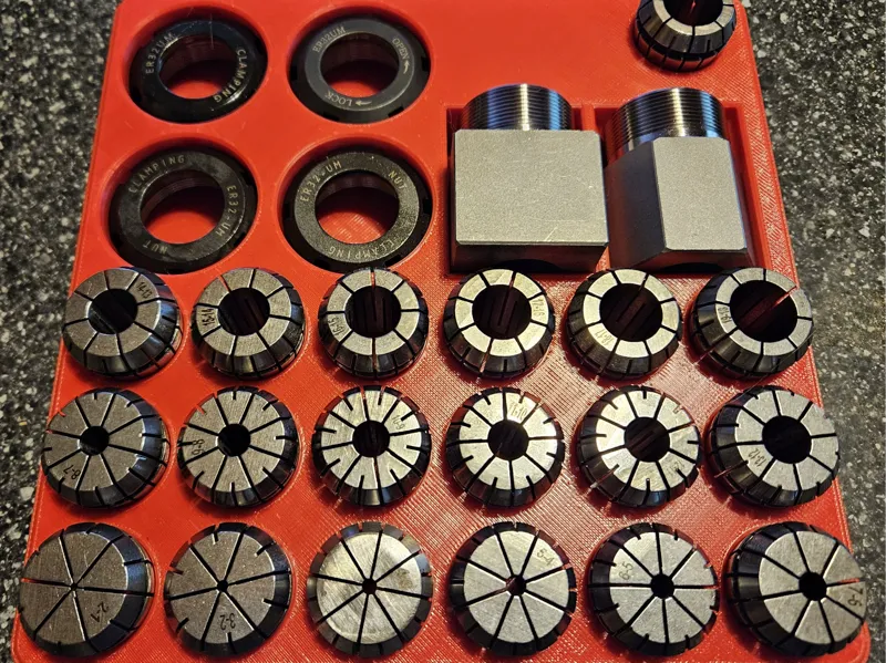 ER32 Collet and chuck trays with lids