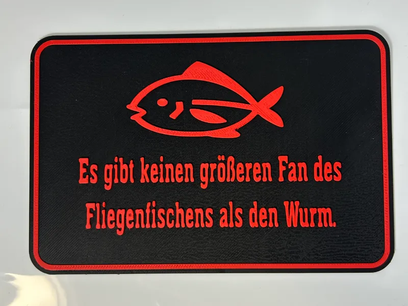 Fliegenfischen als Wurm