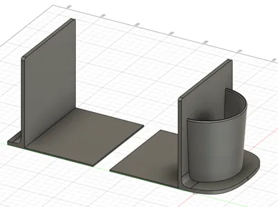 Book ends with pen holder