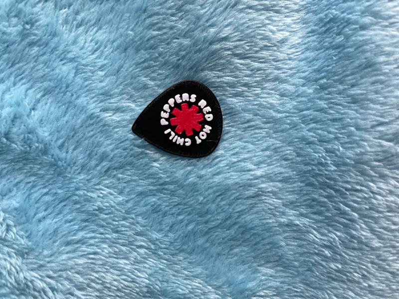 Red Hot Chili Peppers guitar pick.