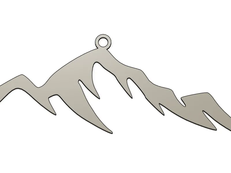 mountain keychain