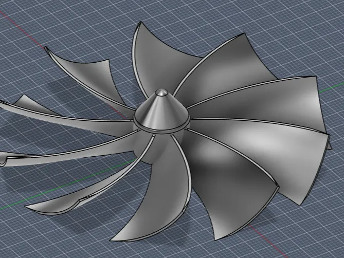 A fan blade