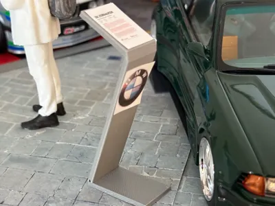 Sales stand for diorama in 1:18