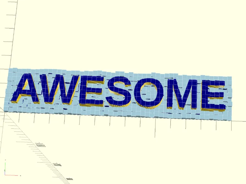 Parametric Text Heightmap