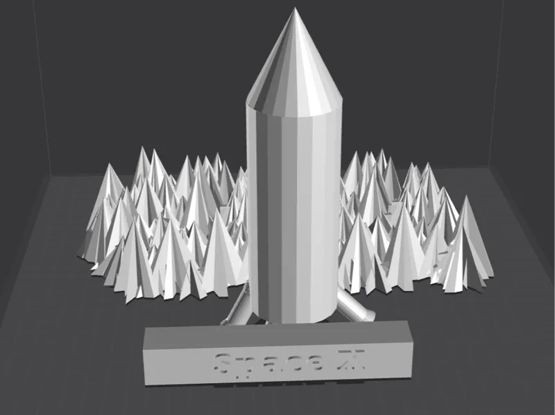 Space X model rocket