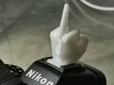 International friendly gesture hot shoe cover