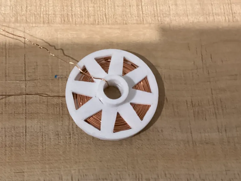 Wireless charging coil stencil