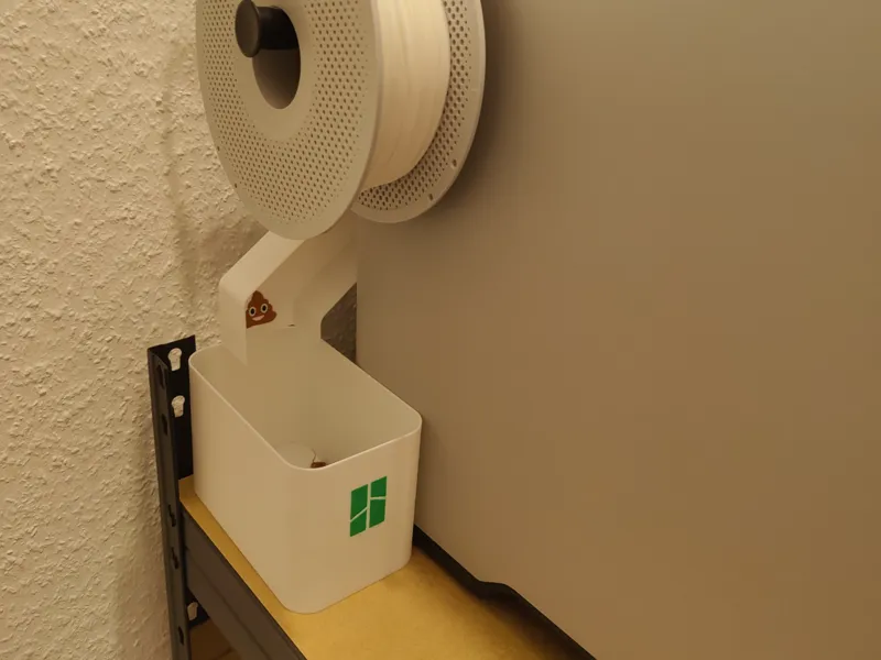 Bambu Lab H2D Poop chute with container