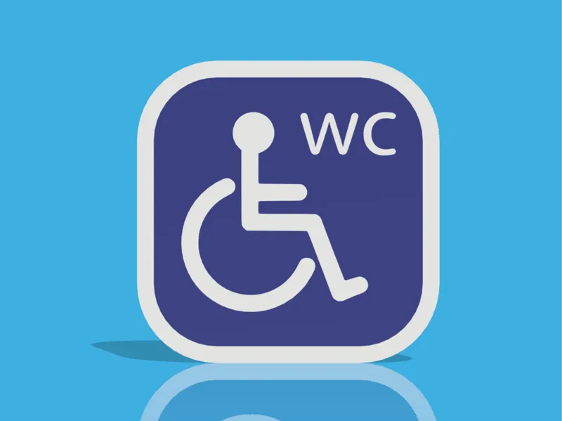 Disabled Toilet Sign