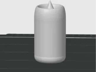 {not actual size in photo} .50 cal projectile