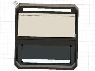 Desktop storage cube with drawer