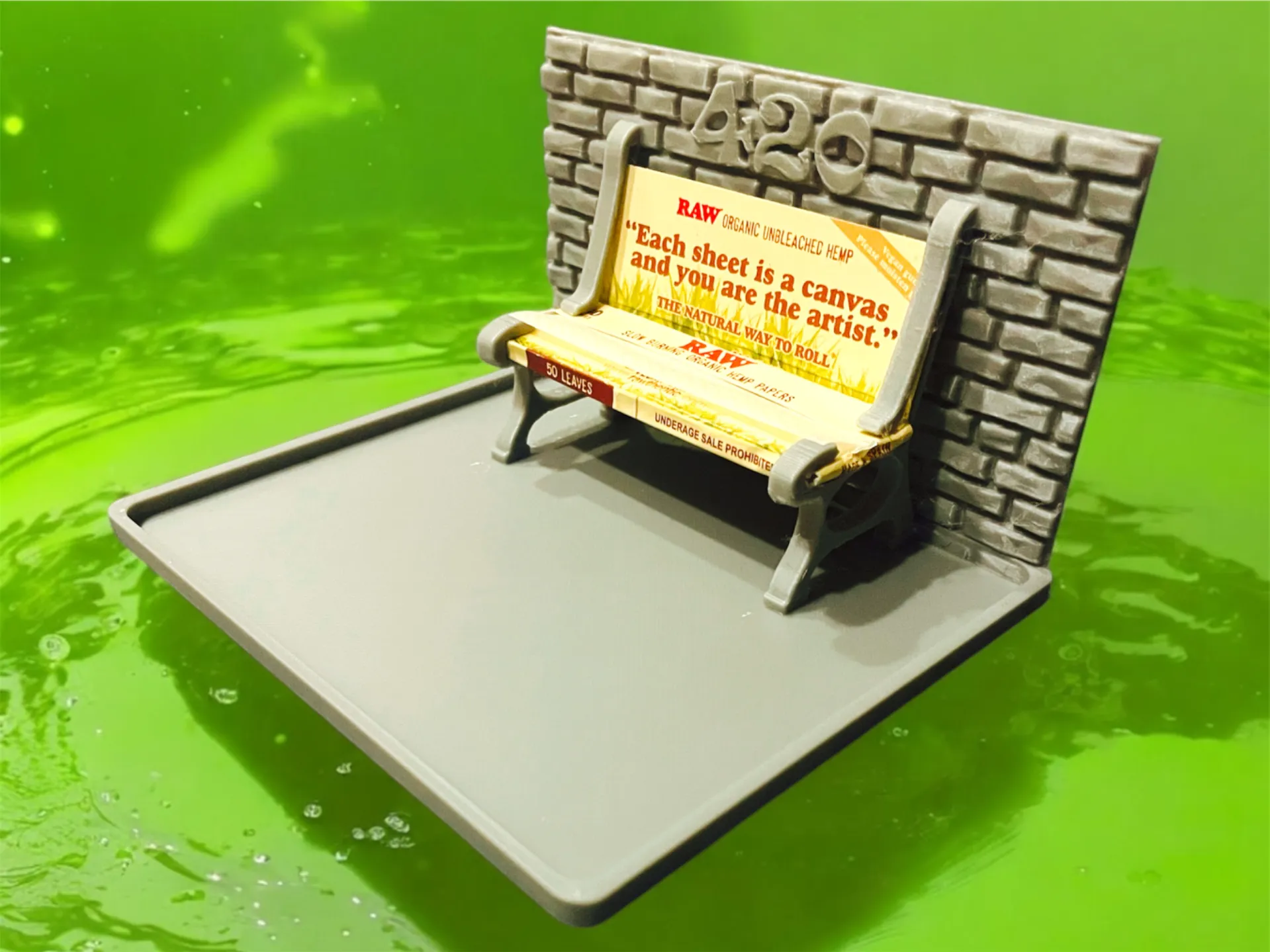 Marijuana Weed Rolling Tray Bench