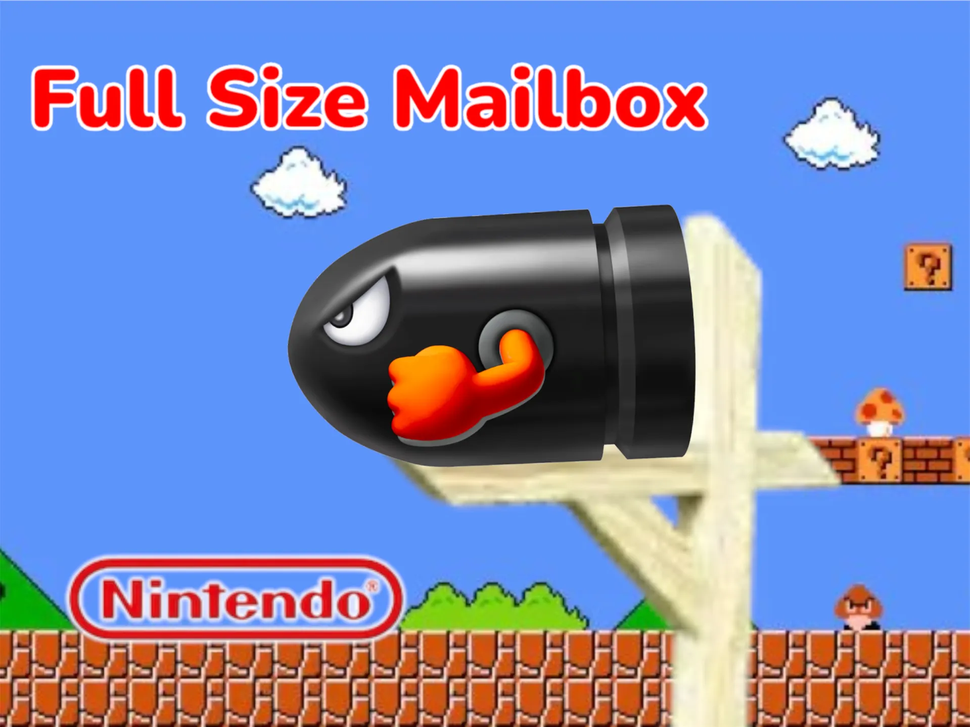 Bullet Mailbox Mario Bill