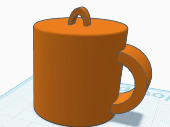 mug Christmas ornament