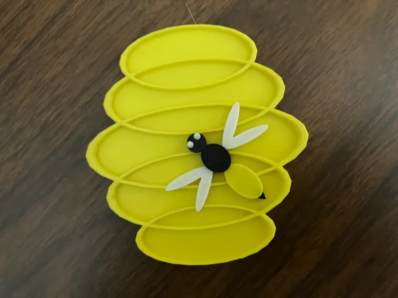 Bee On Beehive 