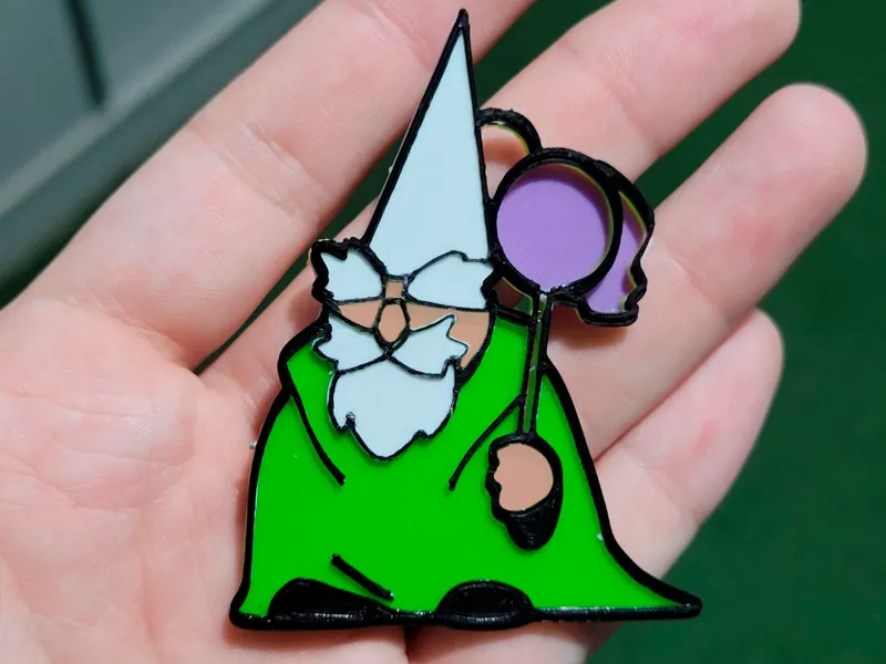 GNOME / GREEN GNOME / CRAWLY GOAT KEYCHAIN