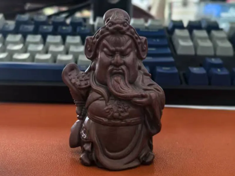 关羽茶宠  多边形设计