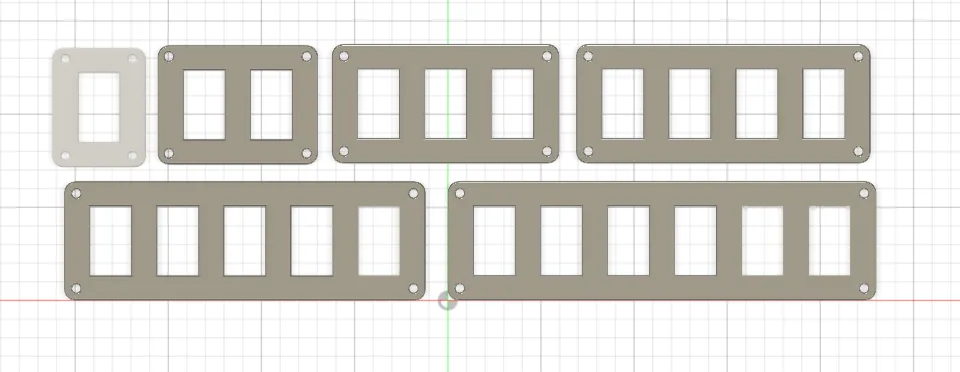 Stacked rocker switch Panel - Free 3D Print Model - MakerWorld
