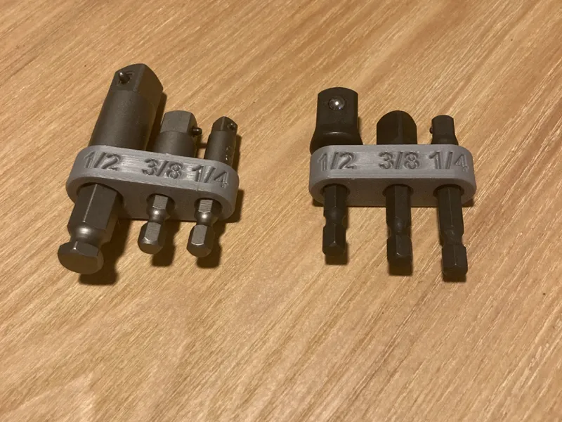 Impact socket adapter holder for Milwaukee & Wera