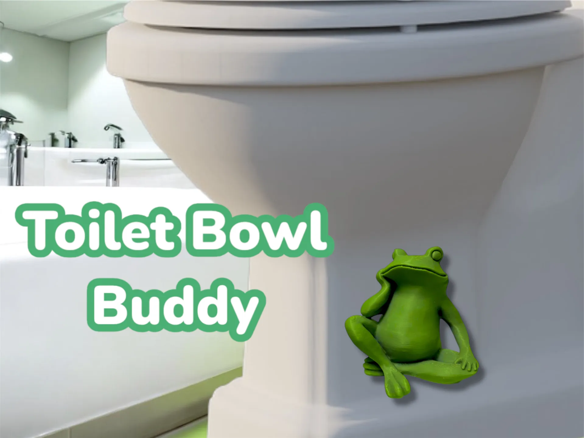 Bathroom Buddy Toilet Bolt Frog Cap Cover