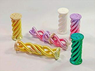 能重复螺旋穿越 解压玩具 TD1 小巧旋转纹 1小时打印