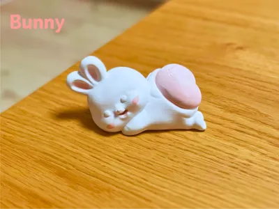 Adorable Bunny with a Cute Pink Butt