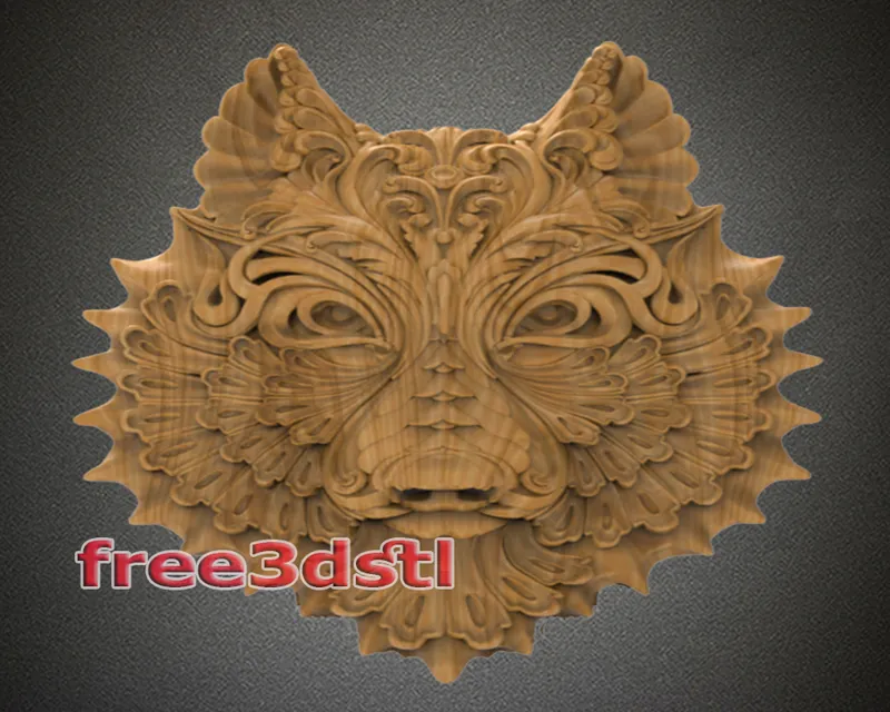 wolf 3D STL Model (FREE)