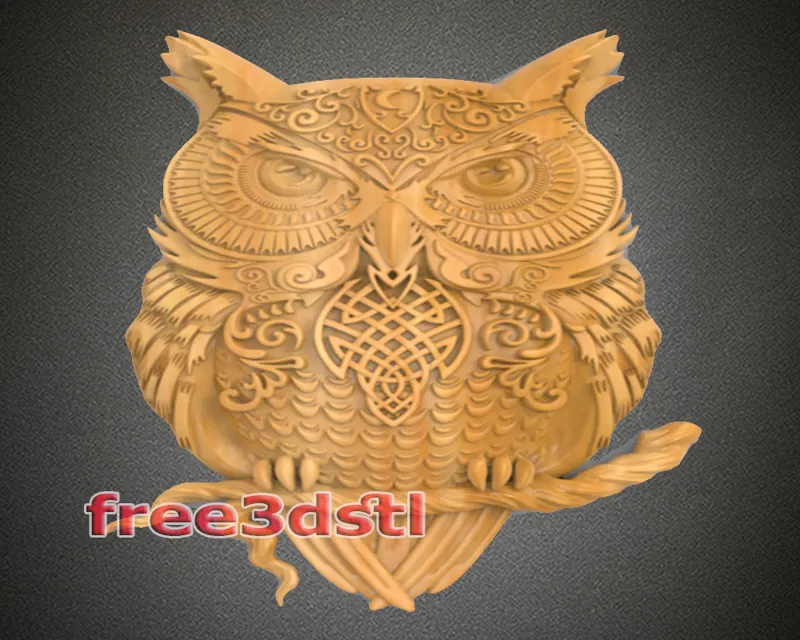 Owl 3D STL Model (FREE)