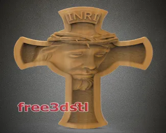Jesus Cross STL File (FREE)