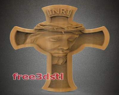 Jesus Cross STL File (FREE)