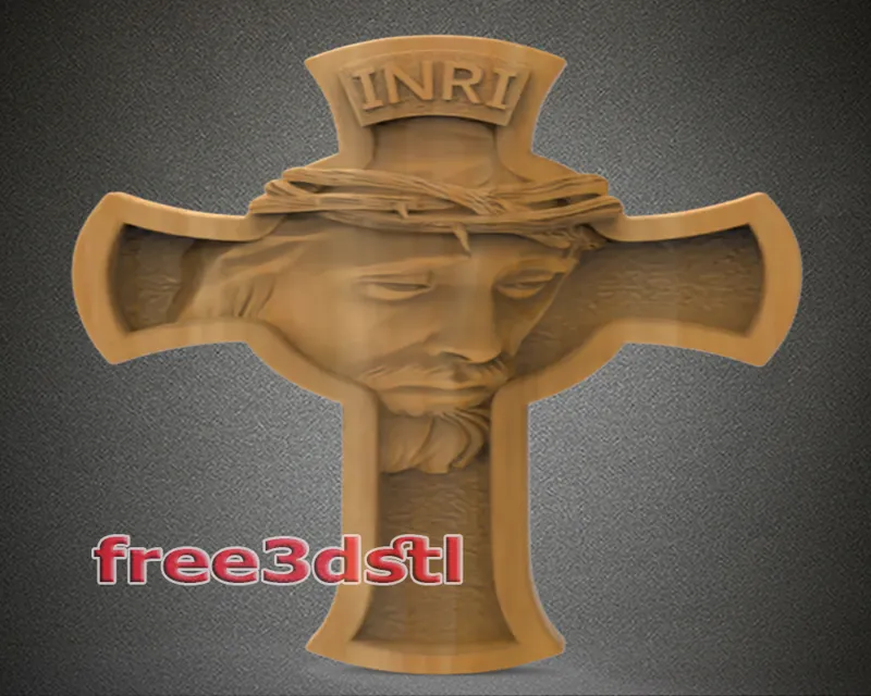 Jesus Cross STL File (FREE)