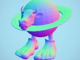 Vacca Saturno Saturnino Brainrot Model