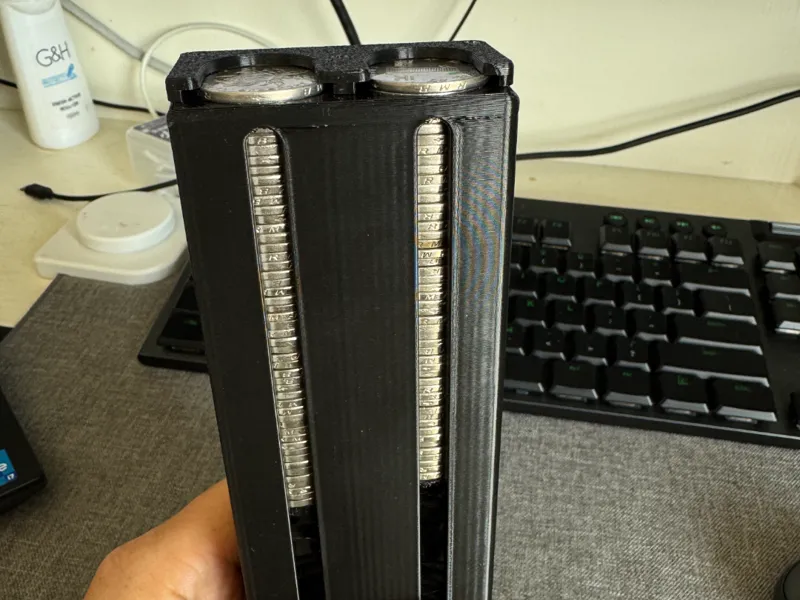 一元硬币收纳盒  弹夹硬币盒