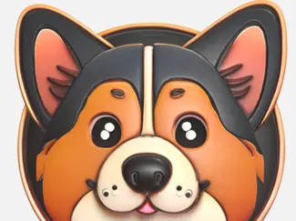Corgi pin