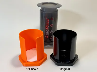 Aeropress Filter Paper Holder 3D Print V2