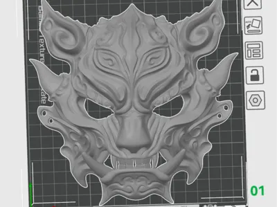 Mask, Off-road vehicle side decorative mask