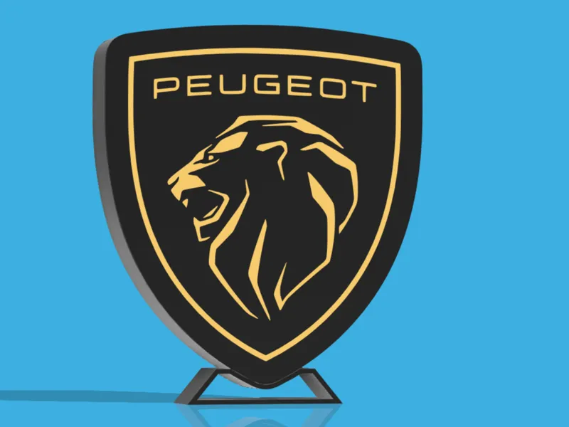 Peugeot Logo Lamp by Nforce3D