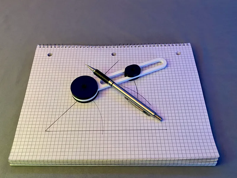 100% Printed Drawing Compass