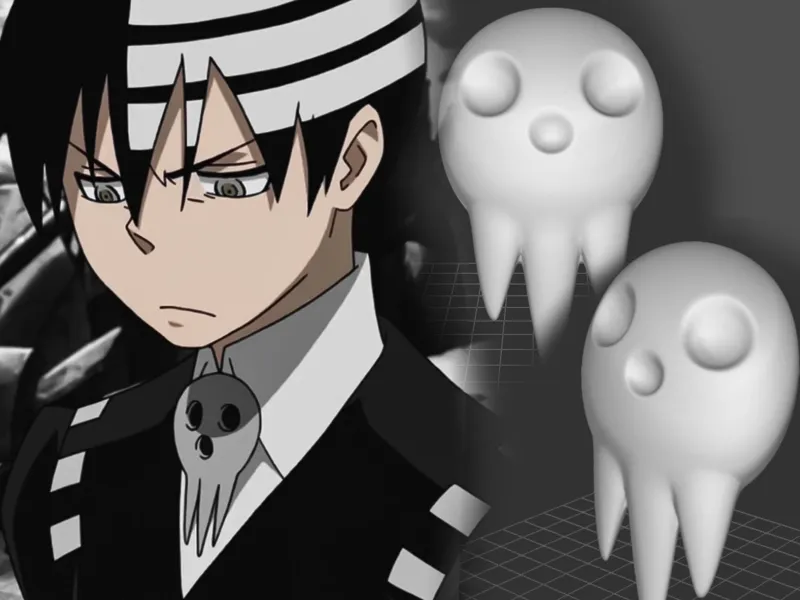 Soul eater- Death the Kid Brooch