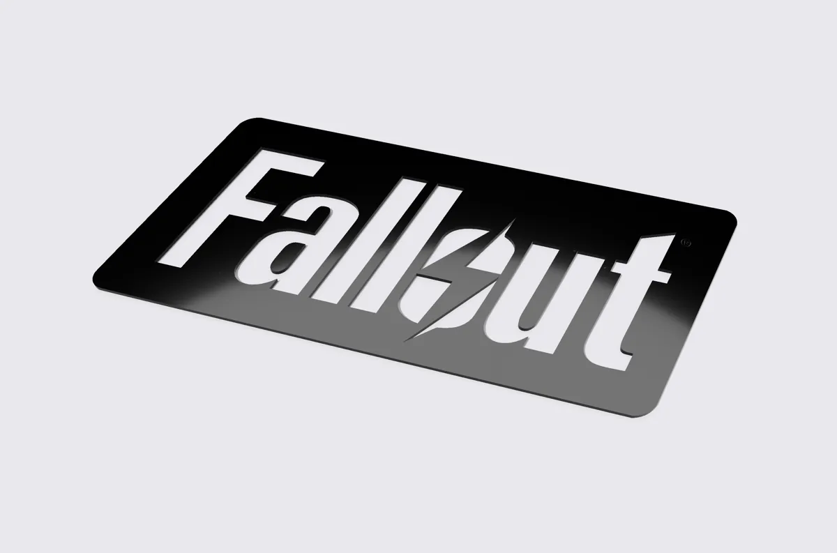 Logo Fallout en relief