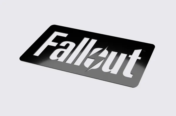 Logo Fallout en relief